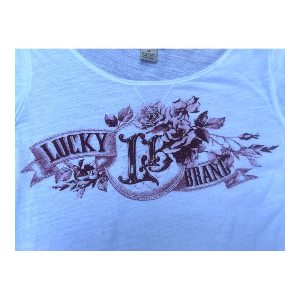 Women’s Lucky Brand “Live in Love” Knit Wear Long Sleeve Size Medium